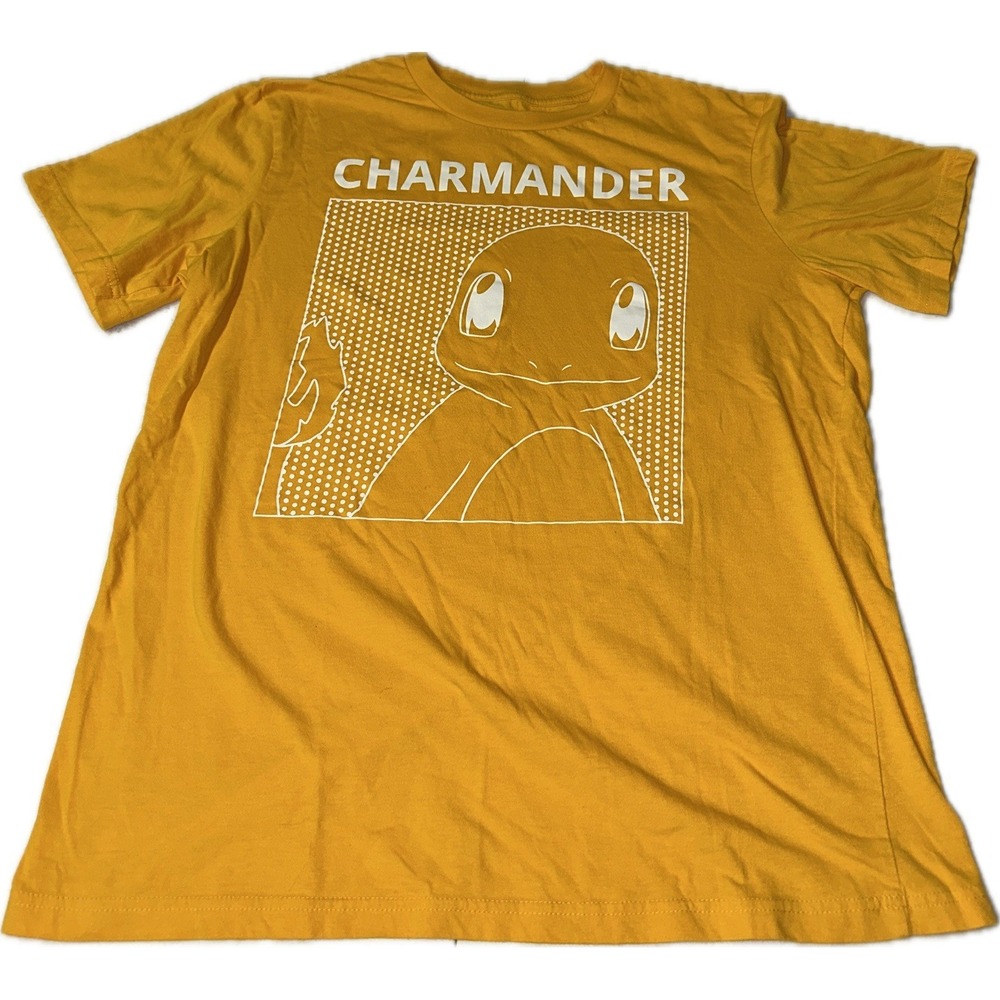Pokémon Fire Orange Charmander Men's L T-Shirt Tee‎ TCG